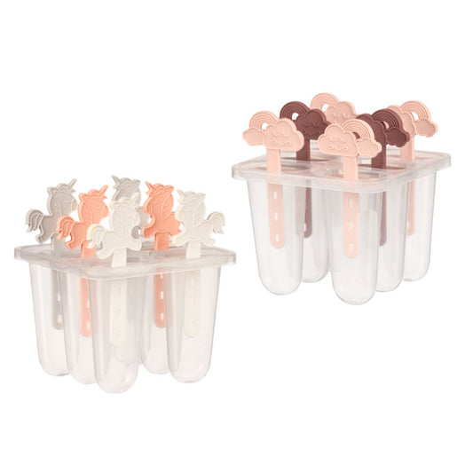 Stampo 6 ghiaccioli – Colori assortiti per gelati fatti in casa
