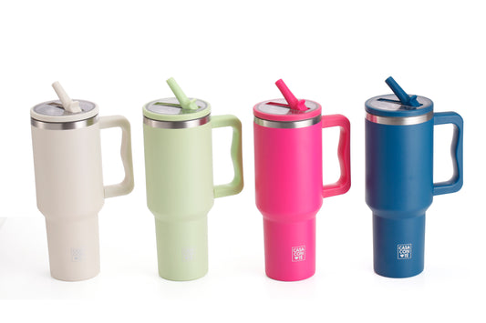 Tazza termica 1200 ml doppia camera – colori assortiti