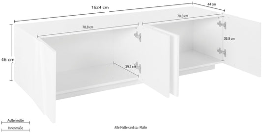 Porta TV PING 160 cm 4 ante battenti | Web Furniture
