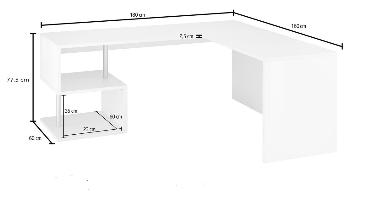 Scrivania angolare ESSE | Web Furniture