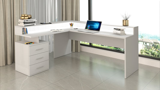 Scrivania angolare con sopralzo NEW SELINA | Web Furniture