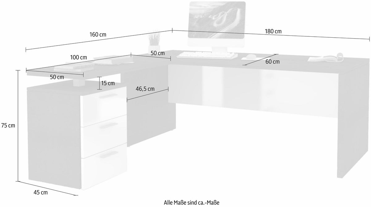 Scrivania angolare NEW SELINA | Web Furniture