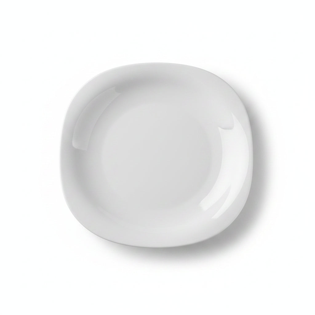 Piatto Piano PARMA 27×27 Bormioli Rocco – Opal Glass – Made in Italy (Sfuso)