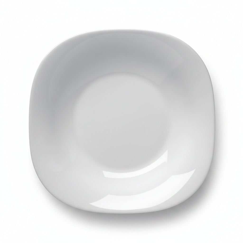 Piatto Fondo PARMA 23×23 Bormioli Rocco – Opal Glass – Made in Italy (Sfuso)