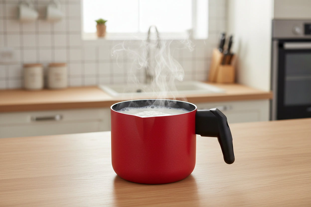 Bollilatte antiaderente Casa Con Te 10 e 12 cm – alluminio riciclato Greblon®