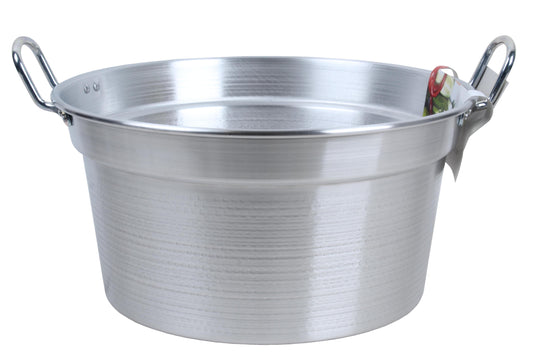 Caldaia in alluminio con manici | Pentola grande Made in Italy 34-40 cm