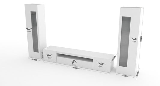 Soggiorno DAIQUIRI con Porta TV e 2 vetrine | Web Furniture