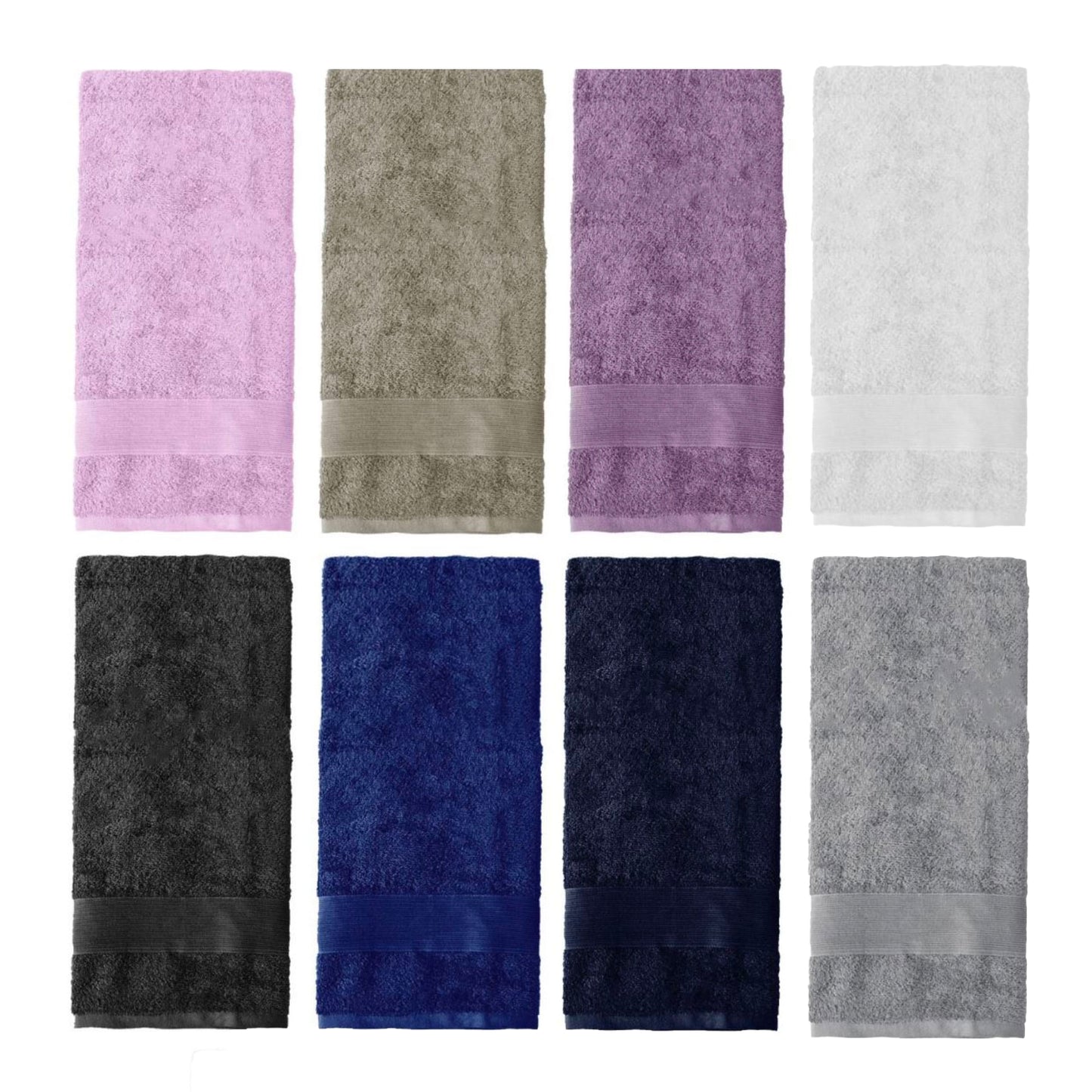 Asciugamano Spugna 50x100 cm in cotone 100% – Vari colori – Alta qualità Siretessile
