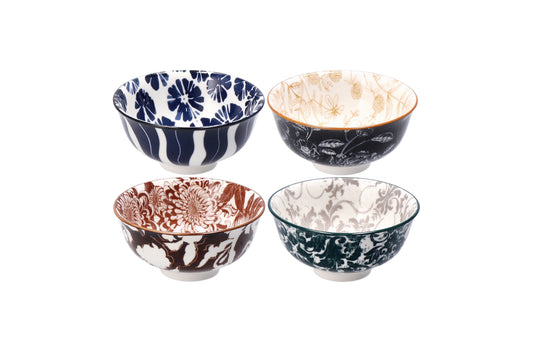 Coppe in Ceramica Decorate LILIN – Diverse Dimensioni | Coppette Multiuso