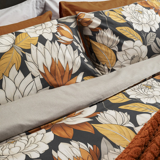 Parure Copripiumino Brandy - 100% Cotone - 2 Dimensioni