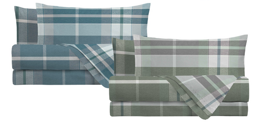 Completo Letto Conrad Absinthe - 100% Cotone - Disponibile 1 Piazza, 1 Piazza e Mezzo, Matrimoniale