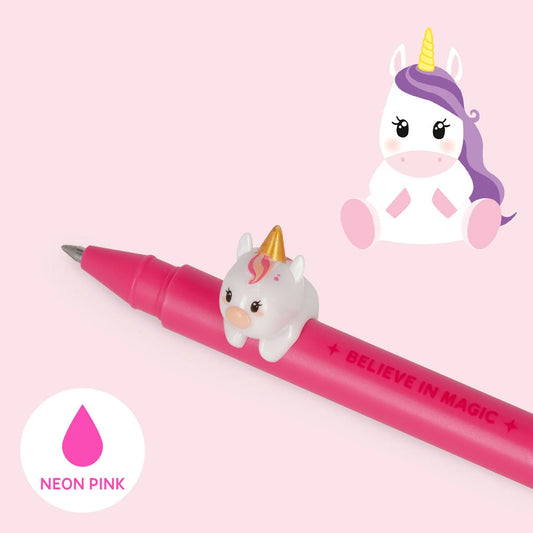 Penna Gel con Animaletto Decorativo Unicorn "Believe in Magic" - Lovely Friends Legami