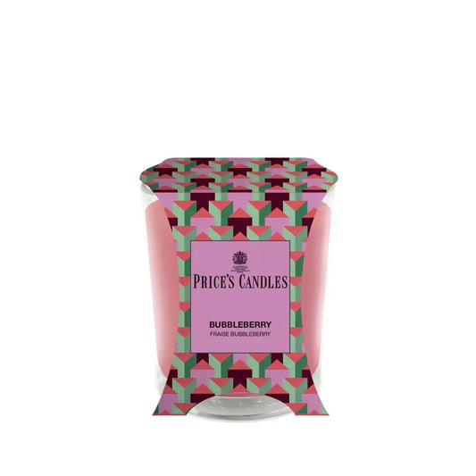 Price’s Candles Bubbleberry – Candela Profumata Fruttata in Bicchiere 170 g