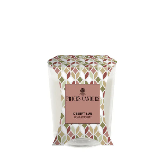 Price’s Candles Desert Sun – Candela Profumata Legnosa in Bicchiere 170 g