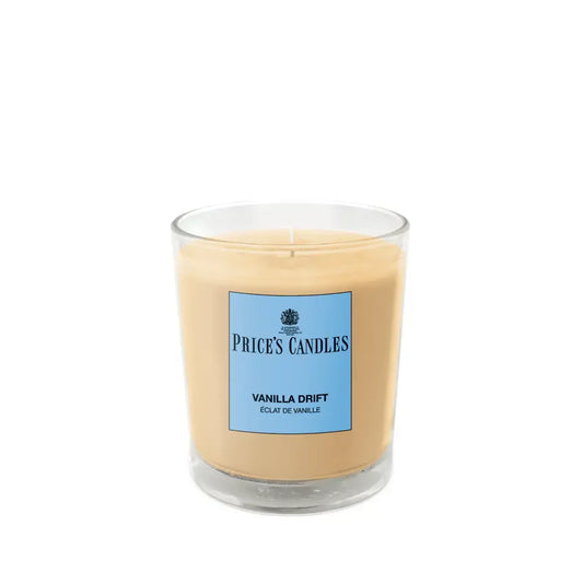 Price’s Candles Vanilla Drift – Candela Profumata Gourmand in Bicchiere 170 g