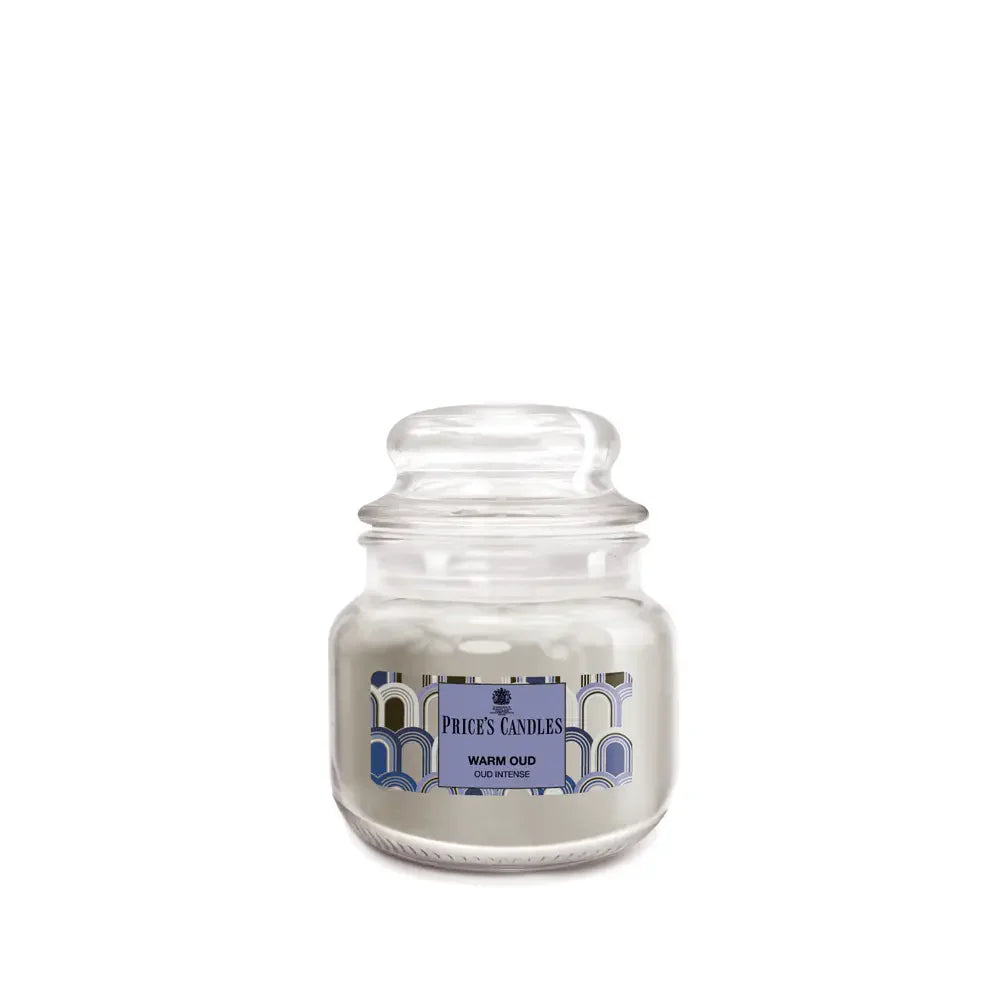 Price’s Candles Warm Oud – Candela Profumata Giara Piccola 100 g