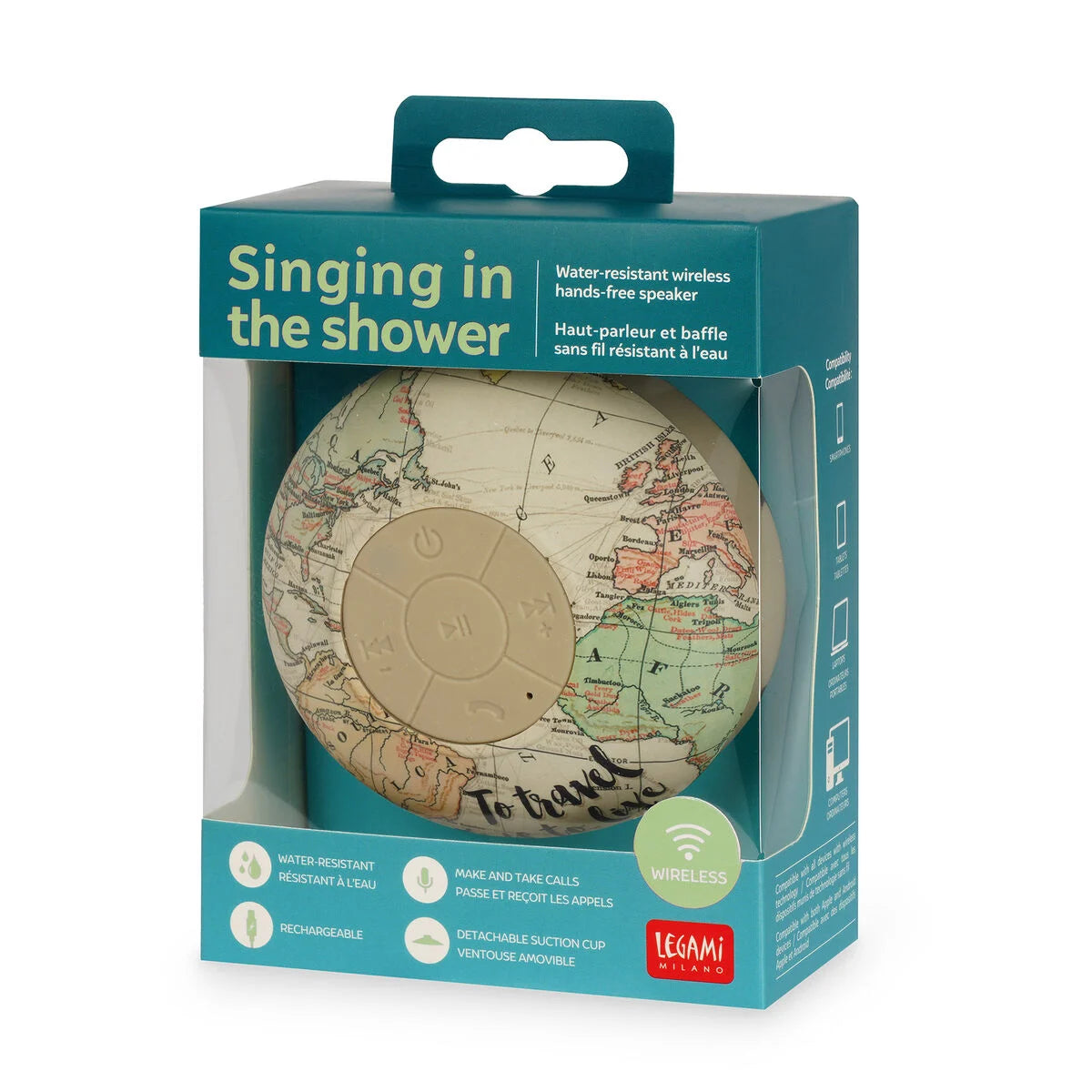 Vivavoce e Speaker Bluetooth® Resistente all'Acqua After Rain - Singing In The Shower Legami