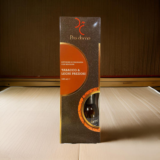 Diffusore con Midollini 125 ml Tabacco e Legni Preziosi – Profumatore Ambiente