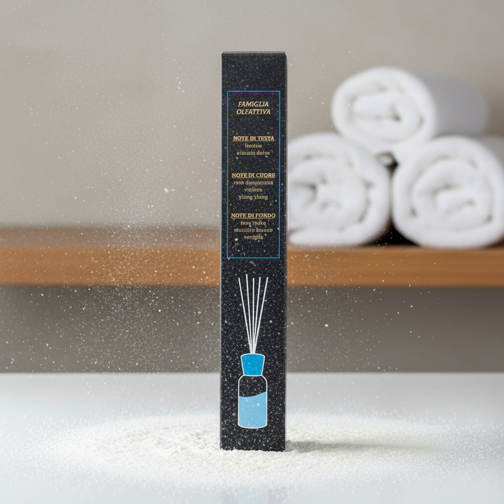 Diffusore con Midollini 125 ml Talco | Profumatore Ambiente Fresco e Avvolgente