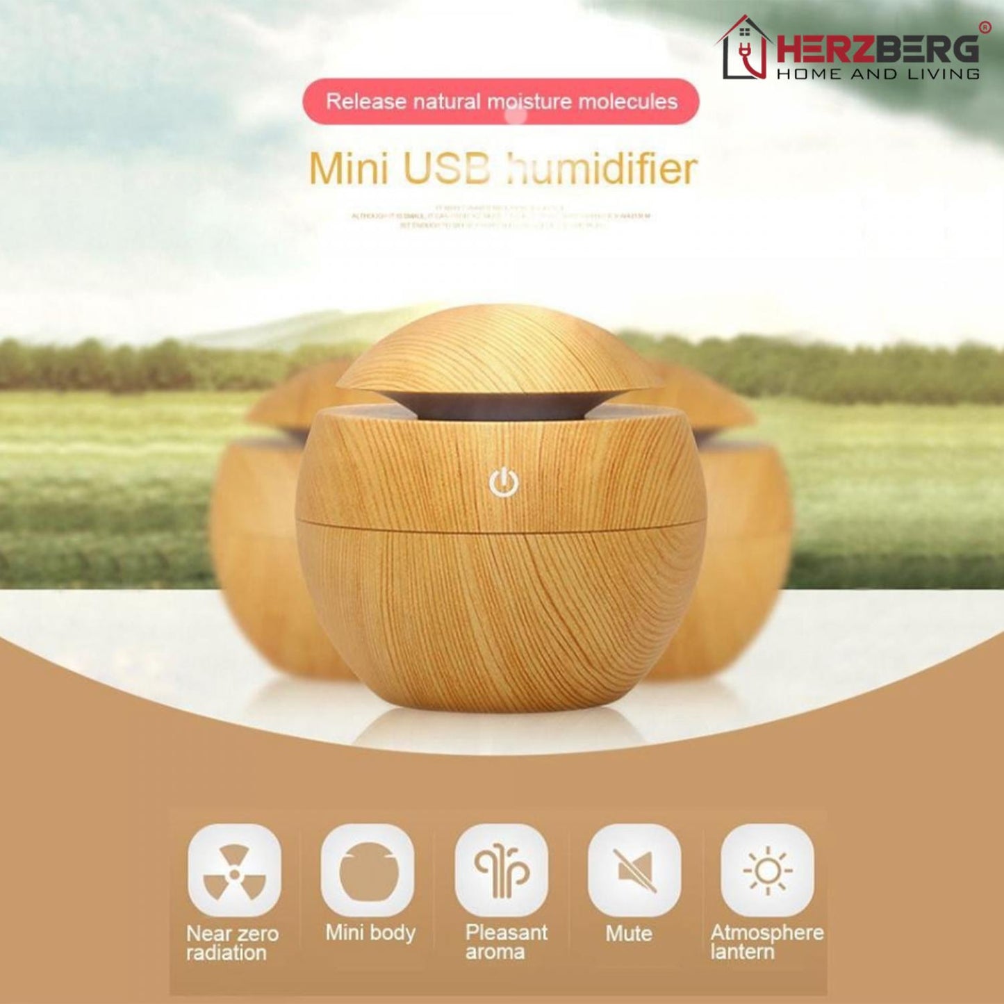 Diffusore di Aromi e Umidificatore Herzberg