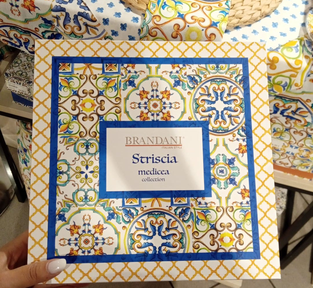Striscia Medicea Brandani – con retro fiore – con scatola regalo