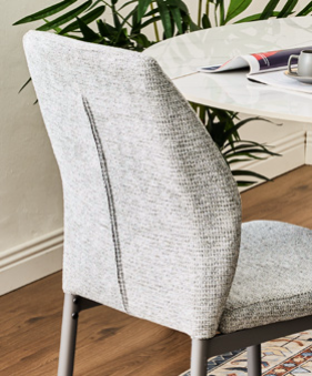 Set 4 Sedie Imbottite Anya per Sala da Pranzo