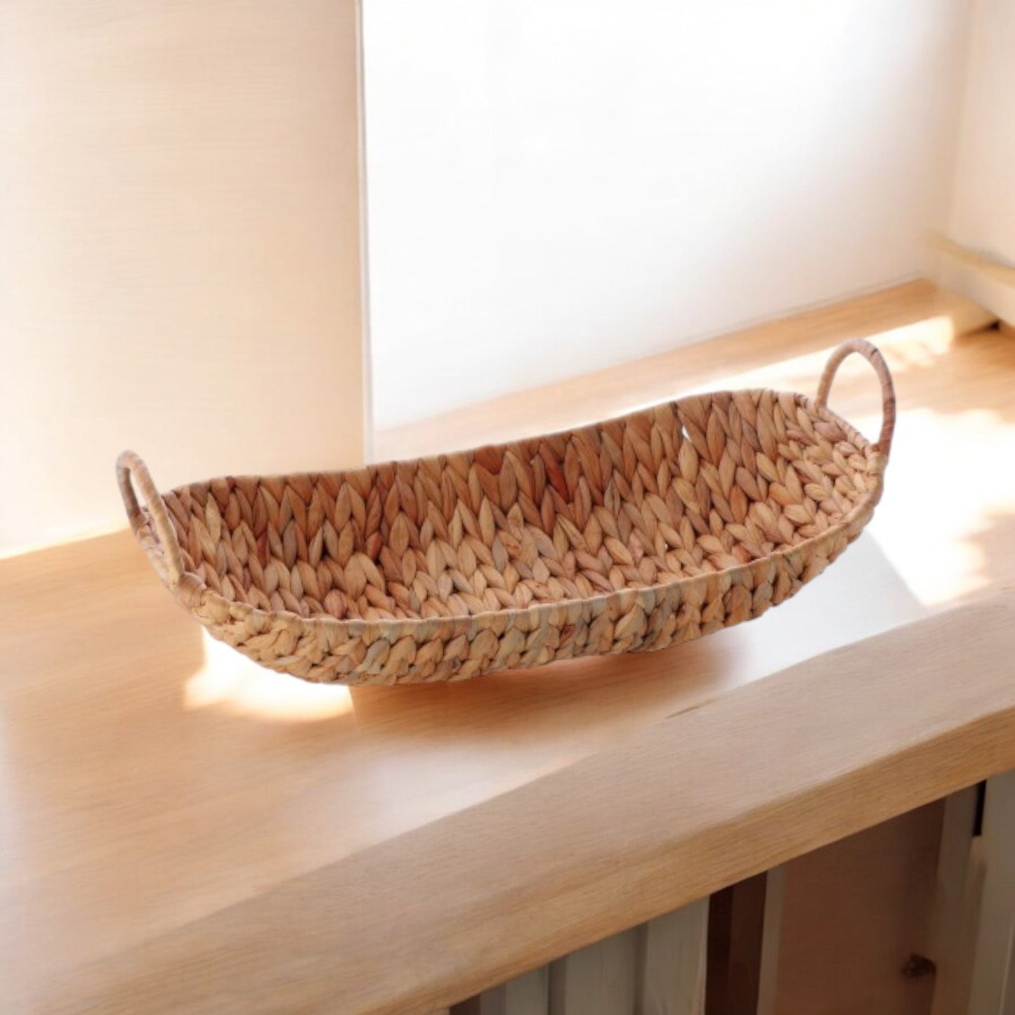 Cestino ovale Elkins in giacinto d’acqua