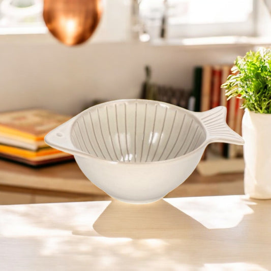 Ciotola in ceramica modello pesce – assortita 3 colori