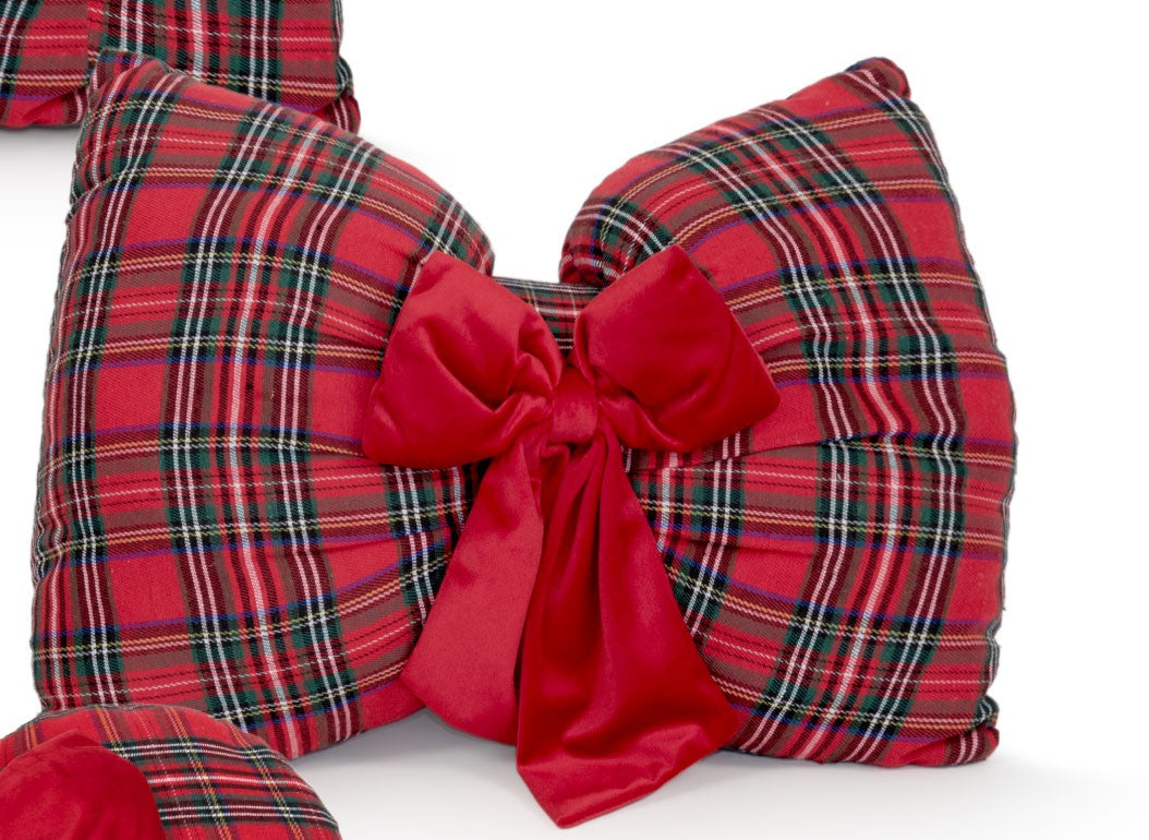 Clan - Cuscino tartan a fiocco