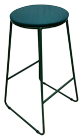 Set 6 sgabelli Colby in tessuto imbottito e metallo – H71 cm – 4 colori
