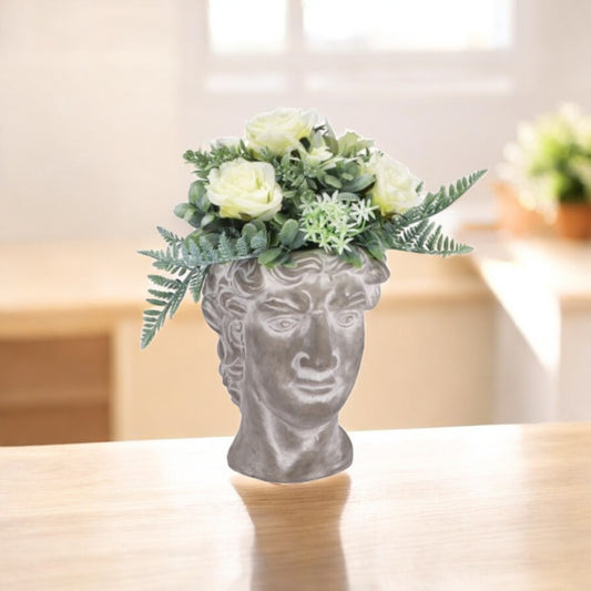Vaso Head con pianta per decorazione – assortito 2 modelli