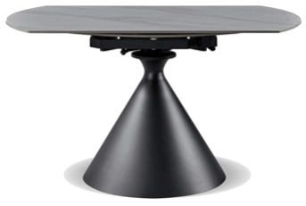 Tavolo rotondo allungabile Joplin - top ceramica 80-130 cm