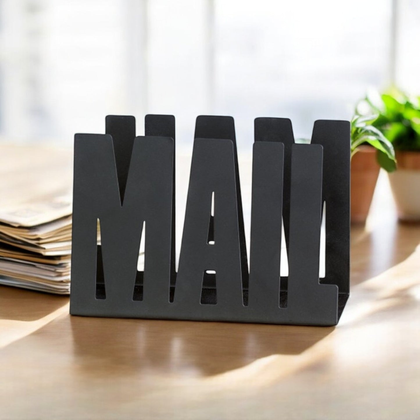 Portalettere e documenti in ferro - Modello scritta