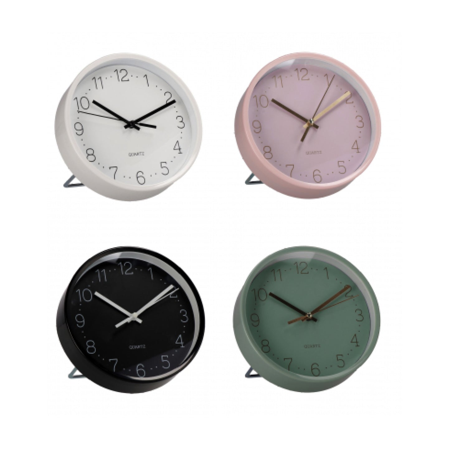 Orologio in Plastica con Supporto in Metallo 16cm