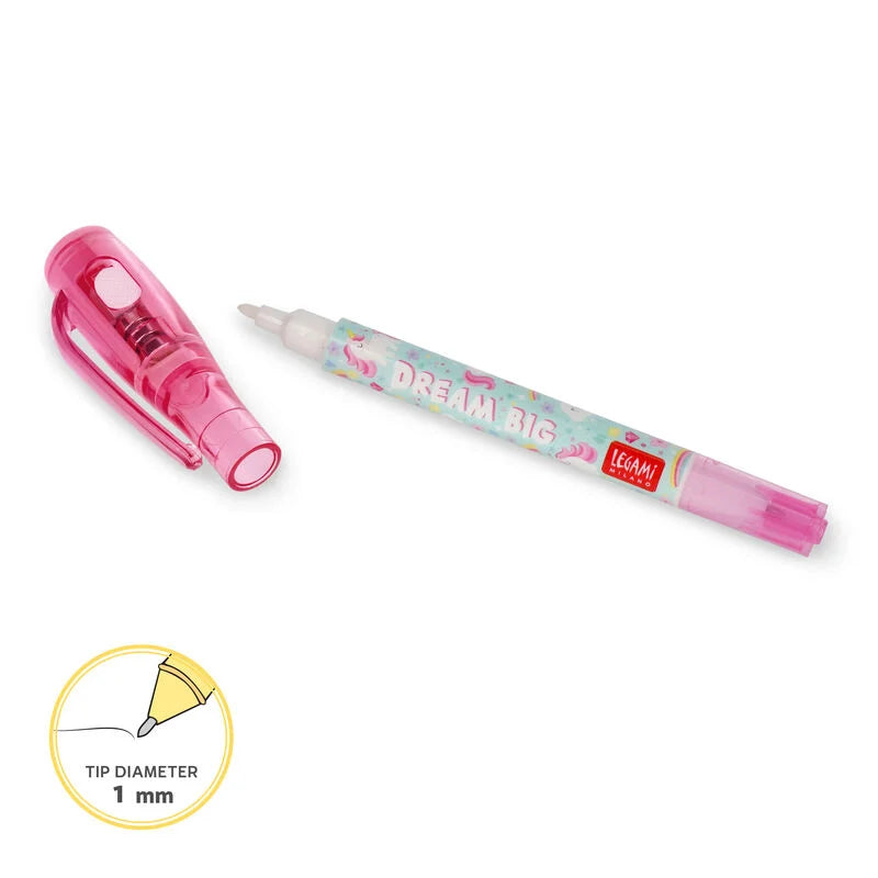 Penna con Inchiostro Invisibile Magic Pen a tema Unicorno Legami