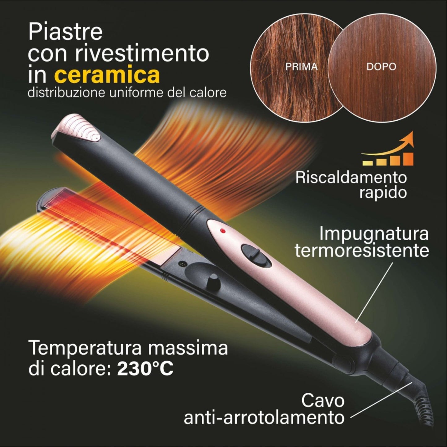 Piastra per Capelli 30W