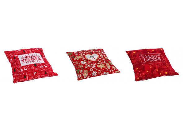 Cuscino Natale "Karima" - Rosso - Dimensioni 45x45 cm