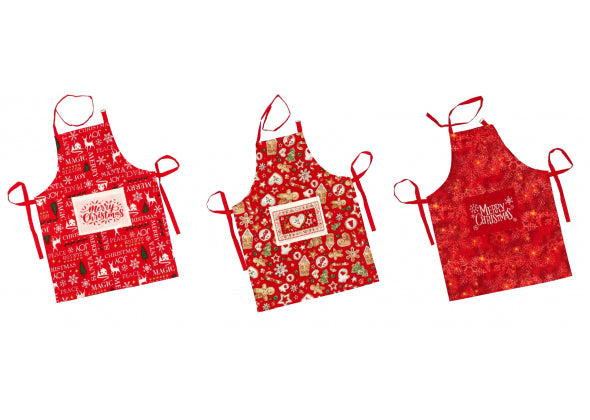 Grembiule in Misto Cotone "Karima" Natalizio - 3 colori assortiti