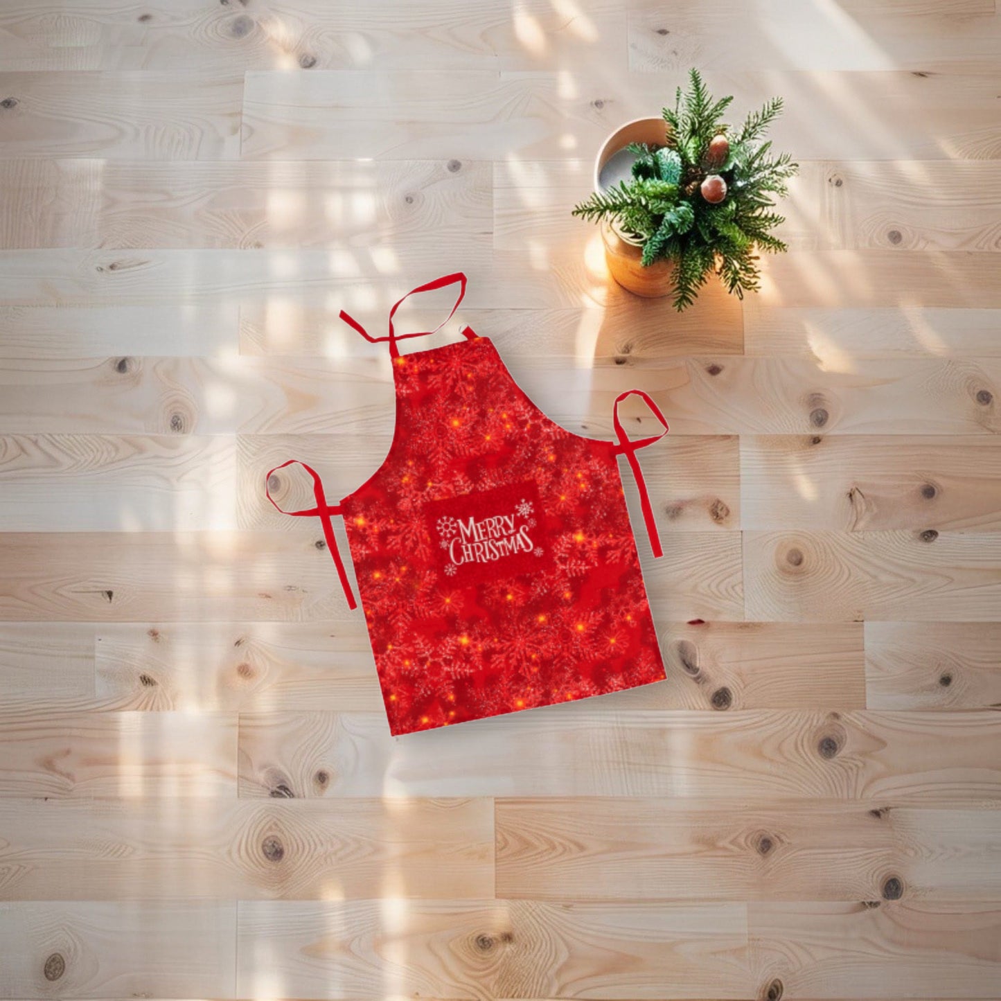 Grembiule in Misto Cotone "Karima" Natalizio - 3 colori assortiti
