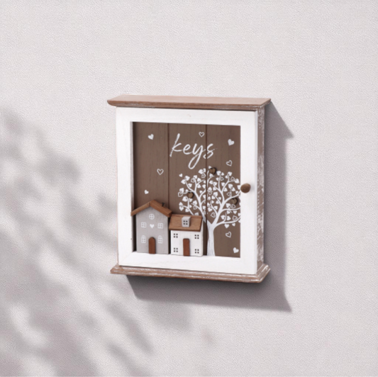 Armadietto portachiavi in MDF. 2 colori assortiti. Venduto da Prodomo negozio online di Casalinghi