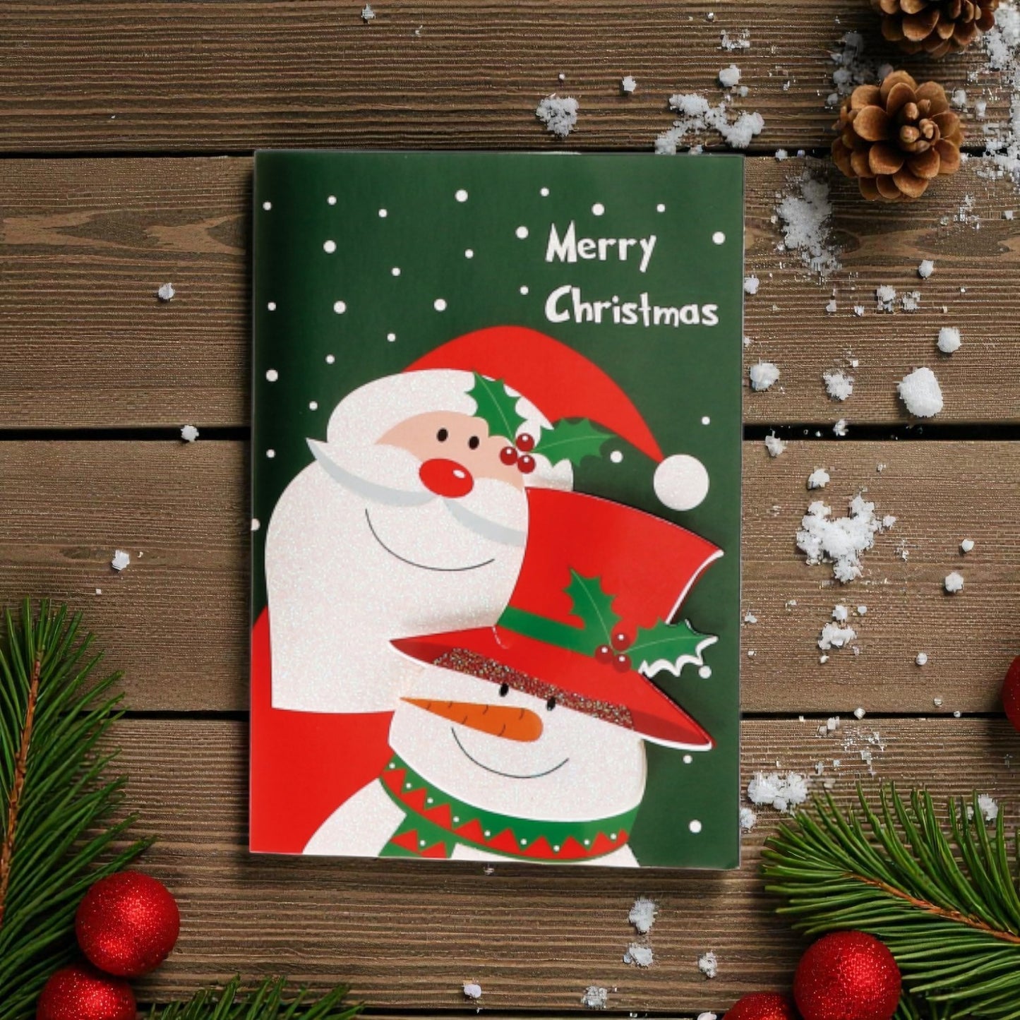 Biglietto Augurale Natalizio con Busta - 6 Modelli Assortiti