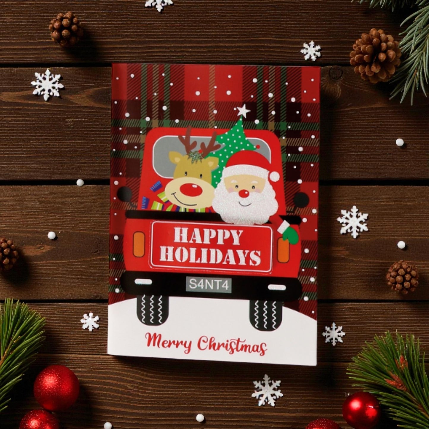 Biglietto Augurale Natalizio con Busta - 6 Modelli Assortiti