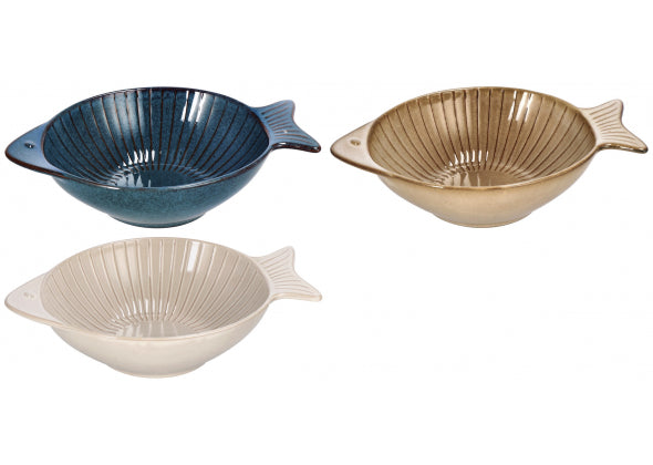 Ciotola in ceramica a forma di pesce. Venduto da Prodomo negozio online di Casalinghi