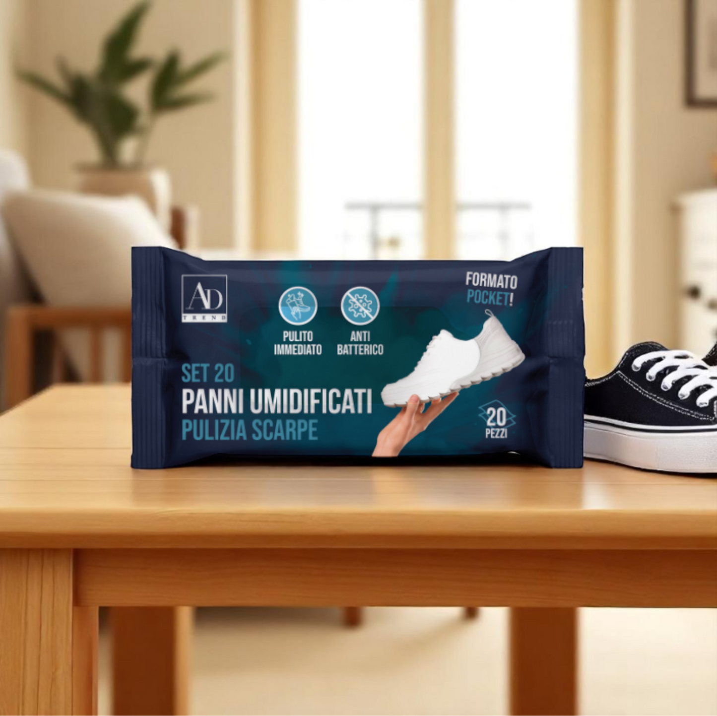 Set 20 Panni Umidificati per pulizia scarpe. Venduto da Prodomo negozio online di Casalinghi