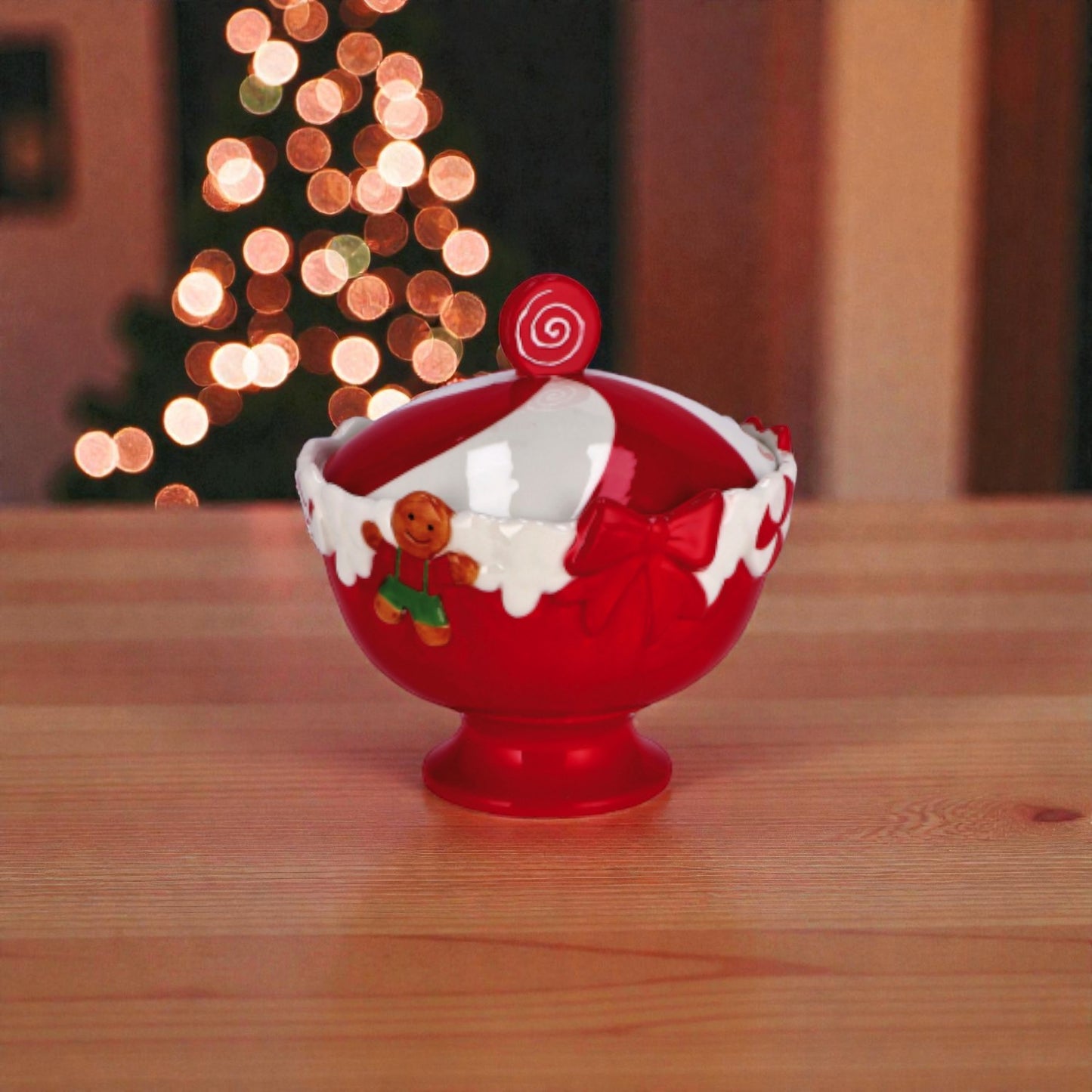 Contenitore Coppa in Ceramica Natale