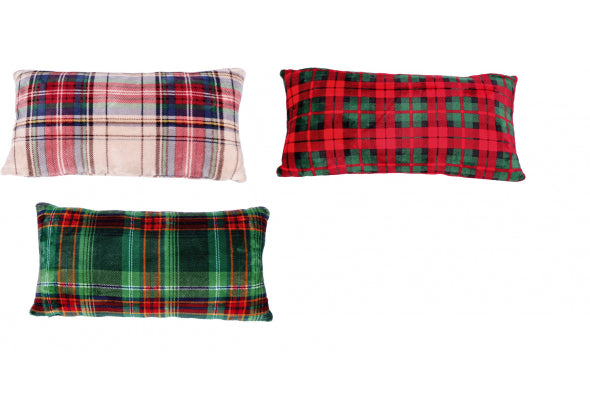 Cuscino in Flannel Sherpa Natalizio - 2 Dimensioni Disponibili - 3 Colori assortiti