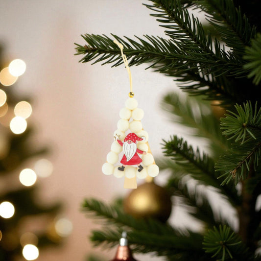 Addobbo Albero di Natale - Forma Albero o Cuore con Campanella