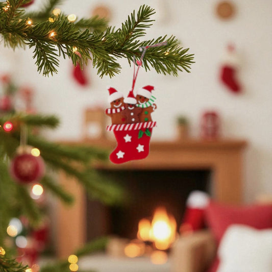 Decorazione Natalizia in Argilla da Appendere – 4 Modelli Assortiti