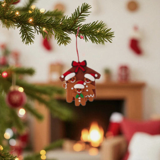 Decorazione Natalizia in Argilla da Appendere – 4 Modelli Assortiti