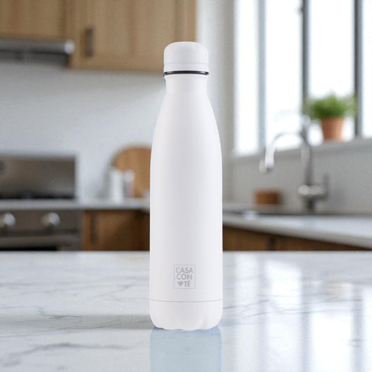 Bottiglia Termica Acciaio 500 ml Doppia Camera - 3 Colori Assortiti